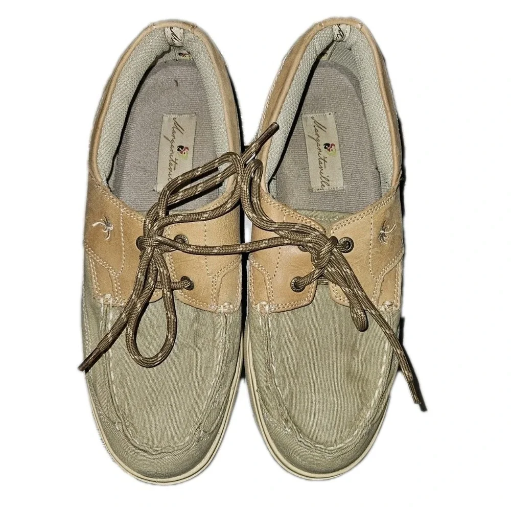Margaritaville canvas leather